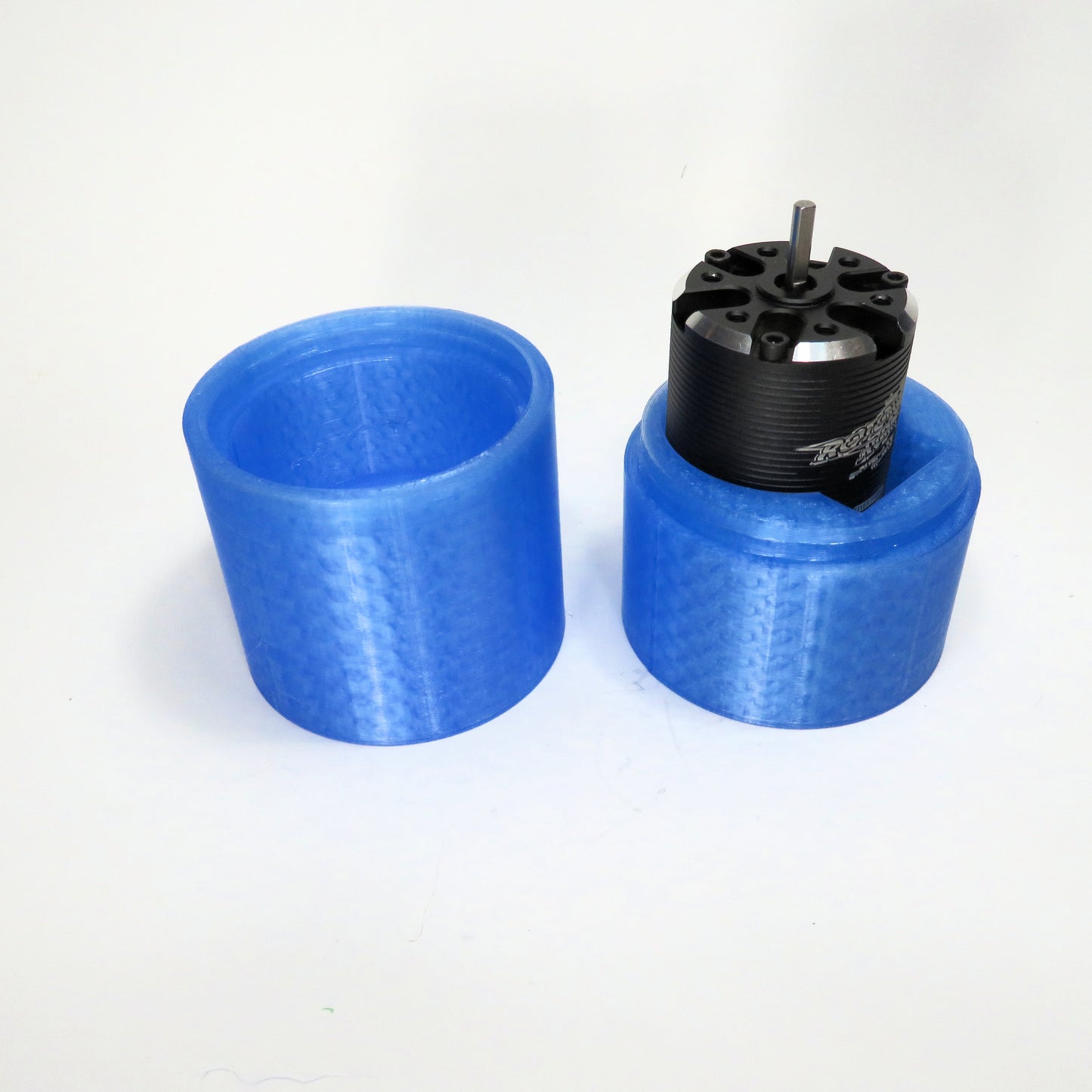Translucent Blue Motor Case