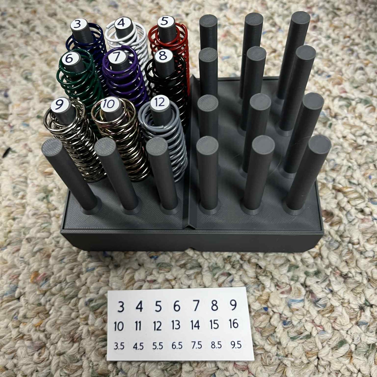 Dark Gray Large spring caddy