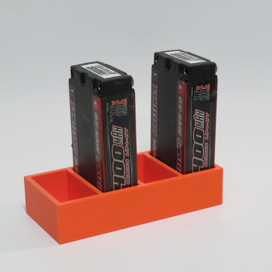 Orange battery tray