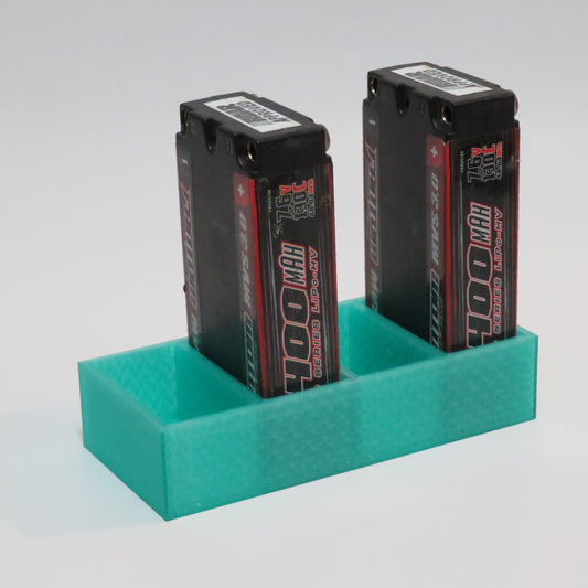 Transparent Teal battery tray