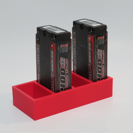 Red battery tray