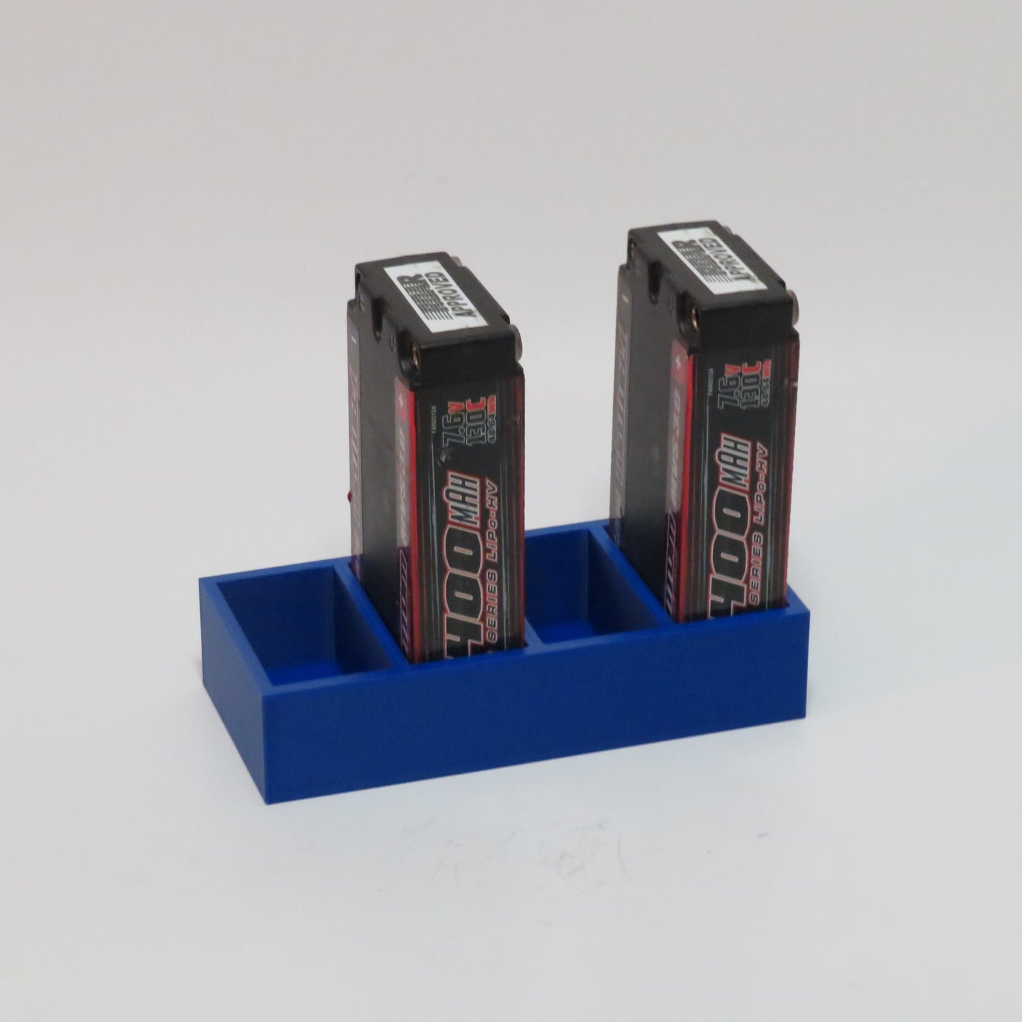 Blue battery tray