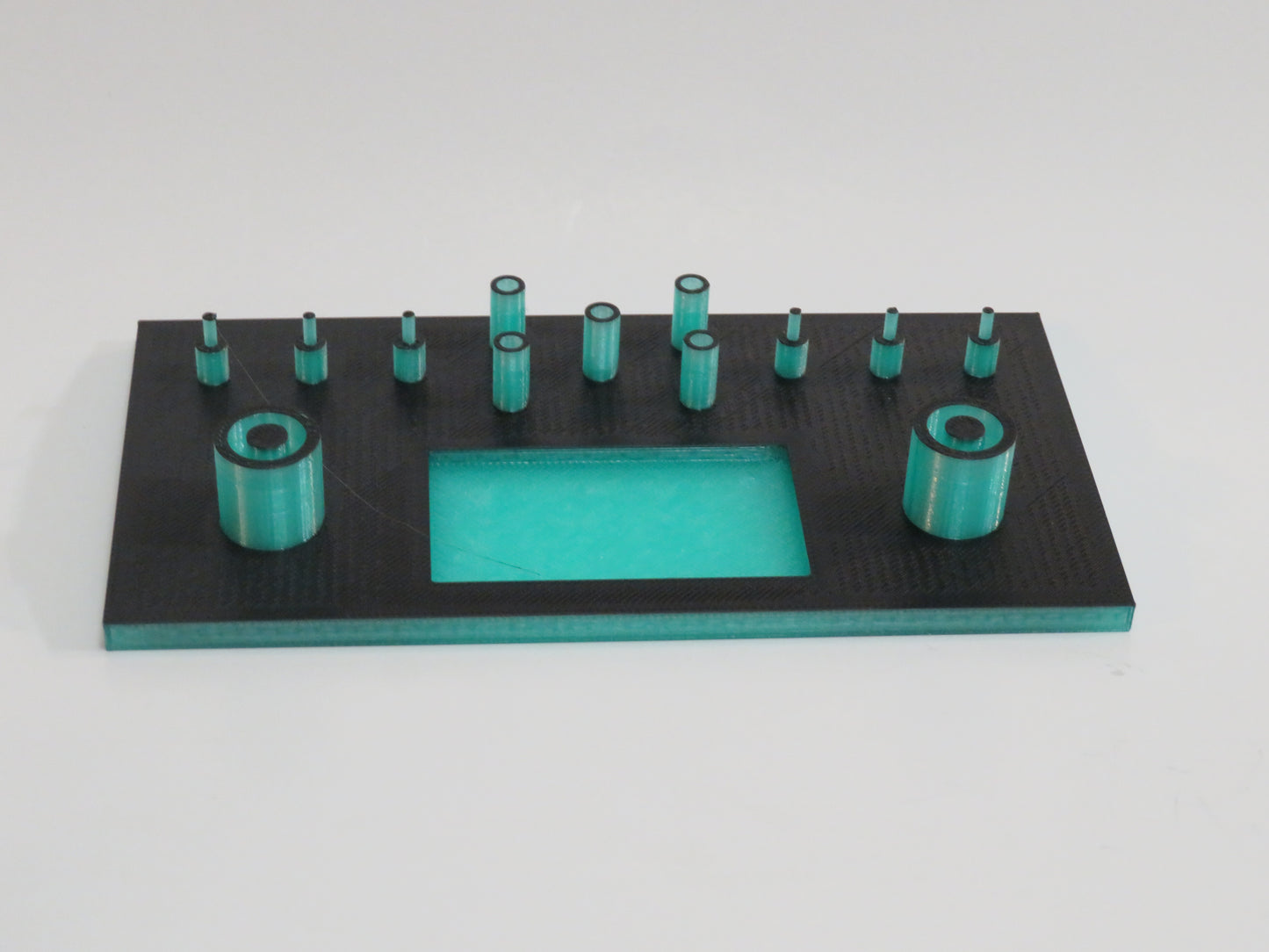 Translucent Teal/Black Gear Diff Caddy