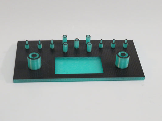 Translucent Teal/Black Gear Diff Caddy